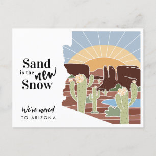 Postal De Anuncios Arena es la Nueva Nieve Arizona Nueva Dirección
