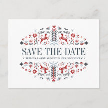 Arte folclórico escandinavo | BODA GUARDAR LA FECH