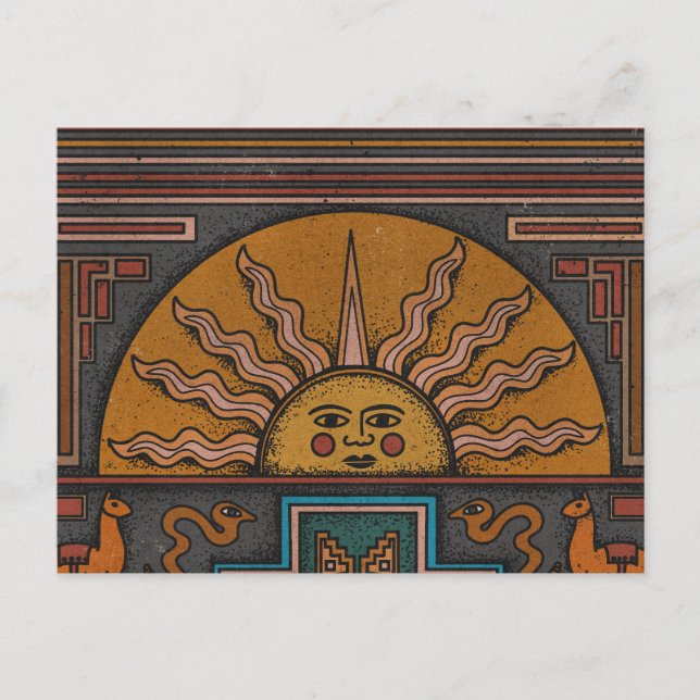 Postal De Anuncios Arte Inca (Anverso)
