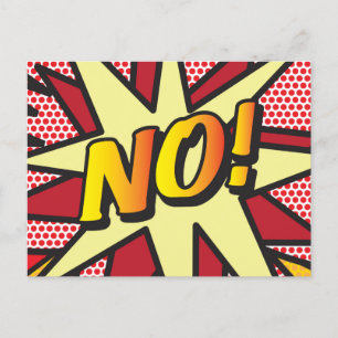 Postal De Anuncios Arte Pop de Cómics Retro Divertidos