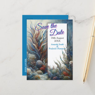 Postal De Anuncios Arte subacuático de peces y corales en acrílico