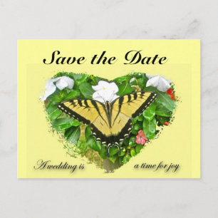 Postal De Anuncios Artículos de mariposa cola de golondrina de boda