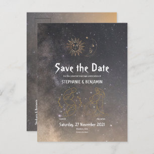 Postal De Anuncios Astrología celeste Signo estrella de Gemini Aquari