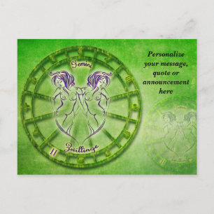 Postal De Anuncios Astrología Gemini Horoscope Personalizar mensaje