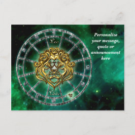 Postal De Anuncios Astrología Leo Lion Horoscope Mensaje Personalizad