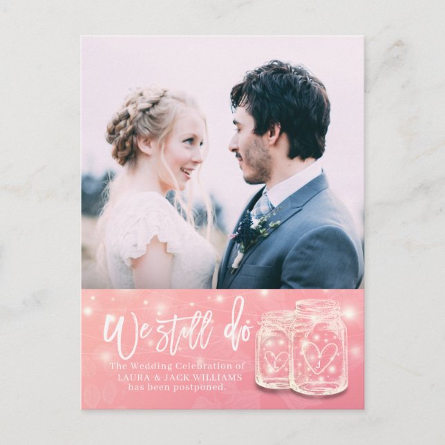 Postal De Anuncios Aún hacemos la foto de reprogramación de aplazamie (Anverso)