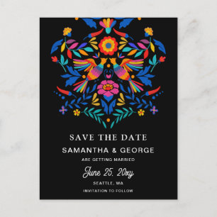 Postal De Anuncios Aves Mexicanas Fiesta Floral Otomí Salven La Fecha