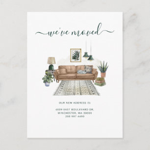 Postal De Anuncios Aviso de Cambio de Dirección Chic Moving