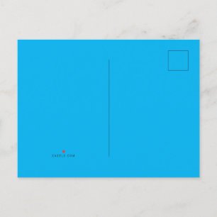 Postal De Anuncios Azul cielo #00B0EF, azul bola