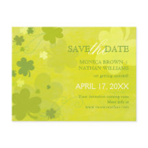 Bailar Shamrock Wedding Guardar la fecha