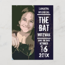 Postal De Anuncios Banda de rock Bat Mitzvah salva la fecha