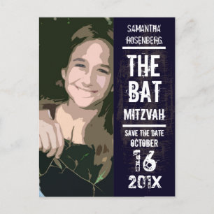 Postal De Anuncios Banda de rock Bat Mitzvah salva la fecha