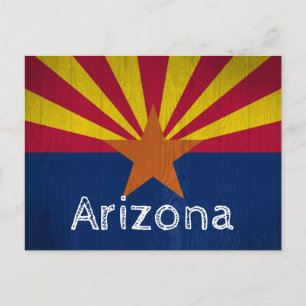 Postal De Anuncios Bandera de Arizona rumbo sur mudanza