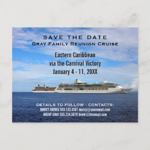 Postal De Anuncios Barcos de crucero familiares para Reunión Guarda