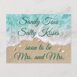 Postal De Anuncios Beach Waves Sandy Toes Salty Kisses Mrs & Mrs.
