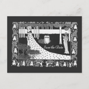 Postal De Anuncios Beardsley Guardar la fecha Boda 2 lateral
