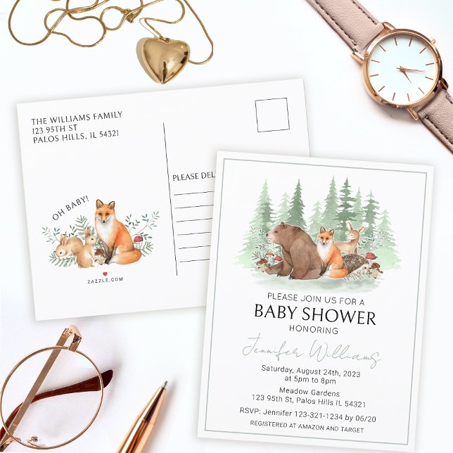 Postal De Anuncios Bebidas de madera para animales del bosque (Subido por el creador)