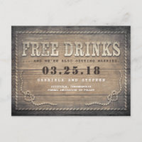 Bebidas gratis | Rustic Wood Graciosa salva la fec