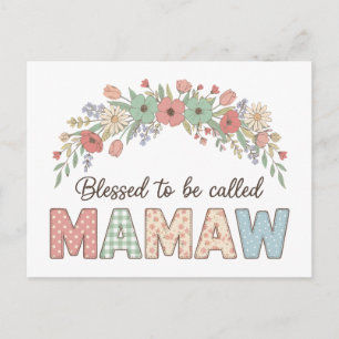 Postal De Anuncios Bendecida por ser llamada Mamaw