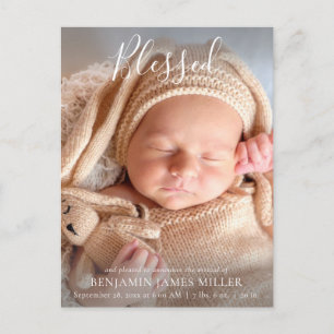Postal De Anuncios Bendita Religiosa Cristiana Escritura Moderna Naci