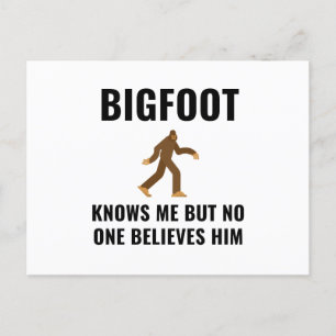 POSTAL DE ANUNCIOS BIGFOOT ME CONOCE