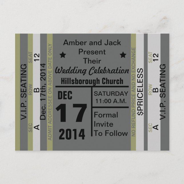 Postal De Anuncios Billete Para Divertirse Guardar La Postcarta De Fe (Anverso)