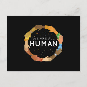 Postal De Anuncios Black History Month - We Are All Human - Black Is