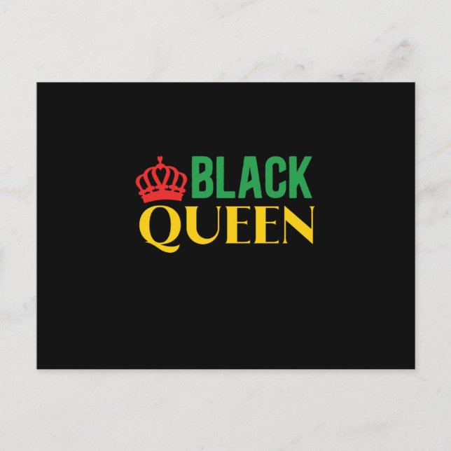 Postal De Anuncios Black Queen Black Woman (Anverso)