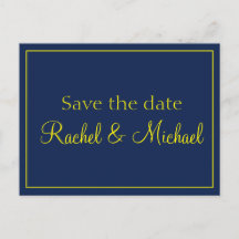 Blue y Gold Save the Date