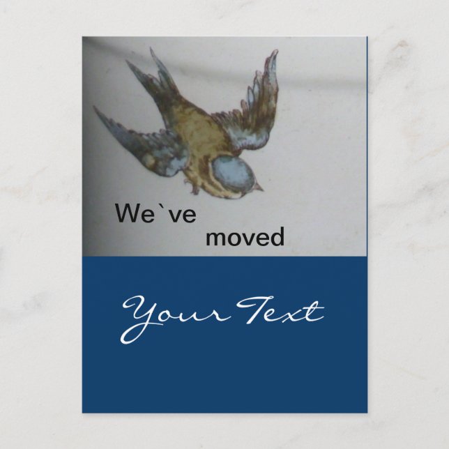 Postal De Anuncios bluetit-wir sind umgezogen (Anverso)