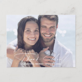 Postal De Anuncios Boda acuarela moderna foto Dusty Blue ID816