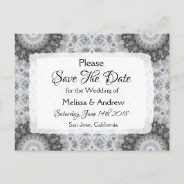 Postal De Anuncios Boda con tema de Mandala Guardar la fecha