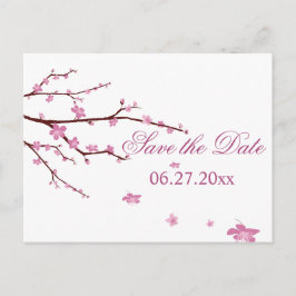 Postal De Anuncios Boda De Cerezo En Flor Salva Las Fechas
