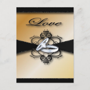 Postal De Anuncios Boda de champán salva la fecha y favorece