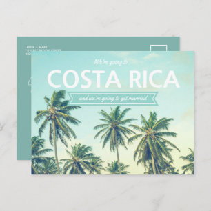 Postal De Anuncios Boda de Costa Rica salva las fechas