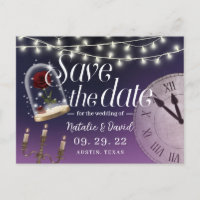 Boda de cuento de hadas Elegant Purple Save the Da