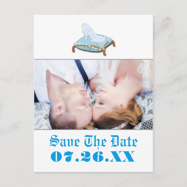 Postal De Anuncios Boda de cuento de hadas Foto Save the Date (Anverso)