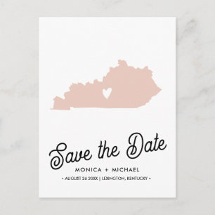 POSTAL DE ANUNCIOS BODA DE DESTINO EN EL ESTADO DE KENTUCKY ¡CUALQUI