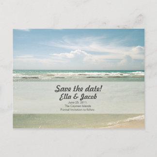Postal De Anuncios Boda de Destino Guardar Fecha Personalizable
