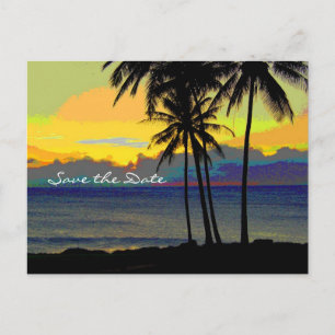 Postal De Anuncios Boda de destino Guardar la fecha