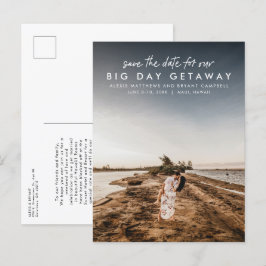 Postal De Anuncios Boda de destino guardar la fecha