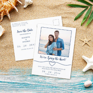 Postal De Anuncios Boda de fotos del corazón del nudo náutico salva l