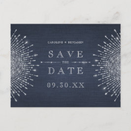 Postal De Anuncios Boda de la marina plateada deco vintage salva la f