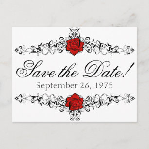 Postal De Anuncios Boda de la Vid Rosa Guardar la Fecha