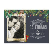 Boda de navidades Chalkboard Guardar la fecha