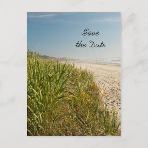 Postal De Anuncios Boda de playa natural salva la fecha