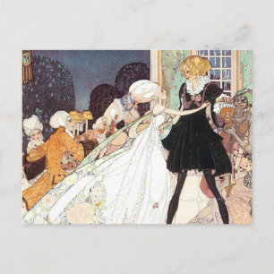 Postal De Anuncios Boda de Princesa de Cuento de Hadas Vintage ¡Guard