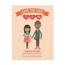 Boda de retrato de pareja Personalizado ilustrado