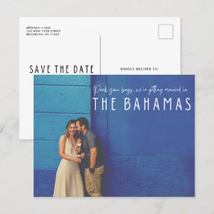 Postal De Anuncios Boda en Bahamas Foto de Destino Avisa con Anticipa