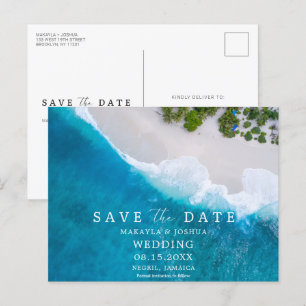 Postal De Anuncios Boda en destino de playa en Jamaica